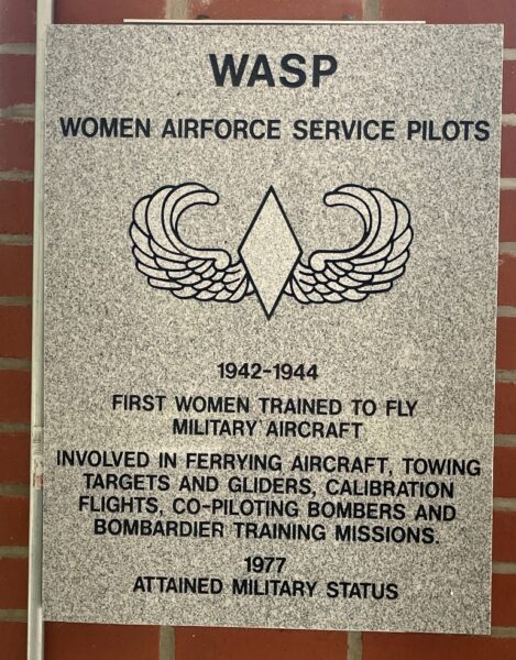 WASP WAR MEMORIAL TABLET