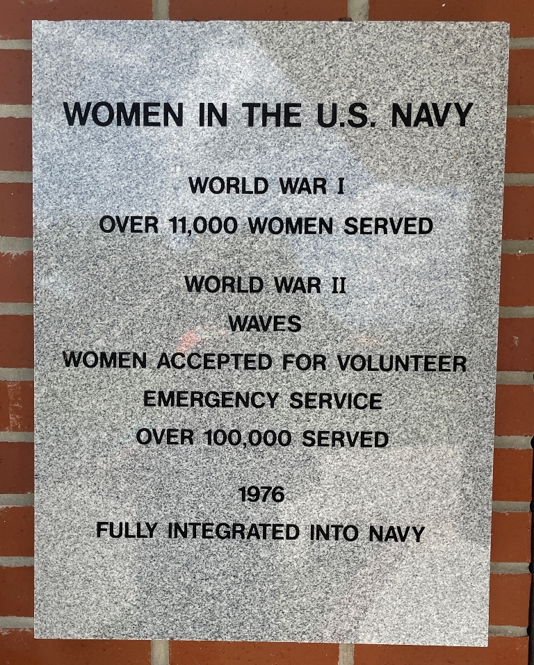WOMEN IN THE U.S. NAVY WAR MEMORIAL TABLET