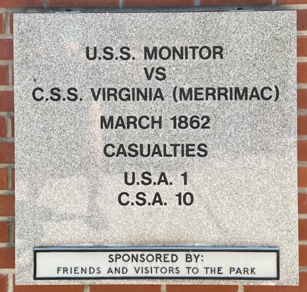 U.S.S. MONITOR WAR MEMORIAL TABLET