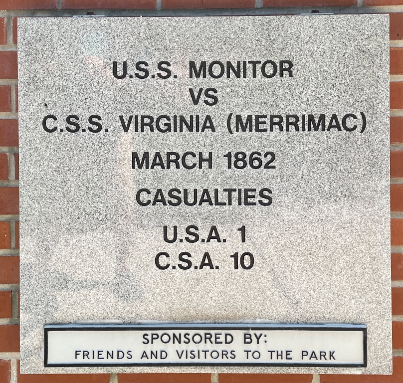 U.S.S. MONITOR WAR MEMORIAL TABLET