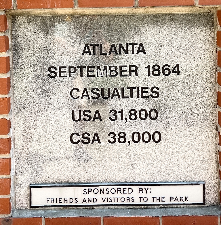 ATLANTA SEPTEMBER 1864 WAR MEMORIAIL TABLET