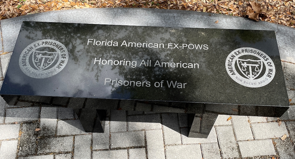 FLORIDA  AMERICAN EX-POWS WAR MEMORIAL BENCH