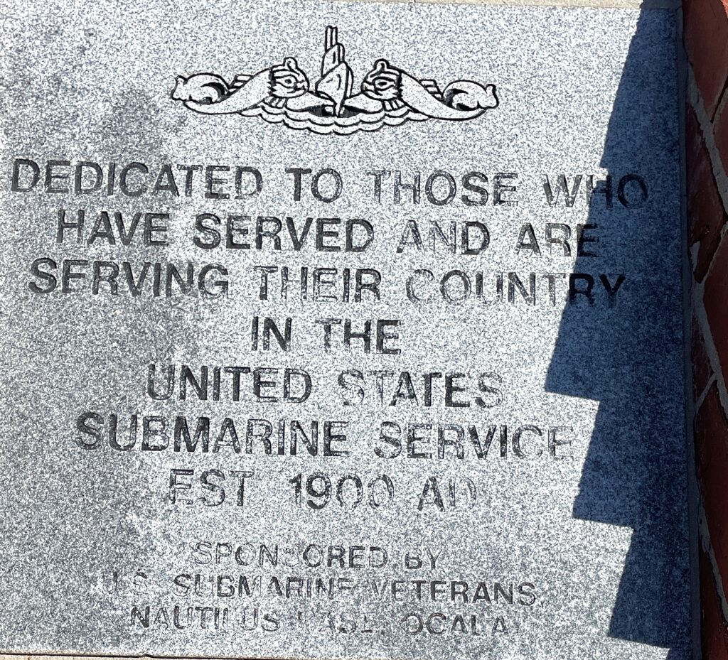 UNITED STATES SUBMARINE SERVICE MEMORIAL TABLET