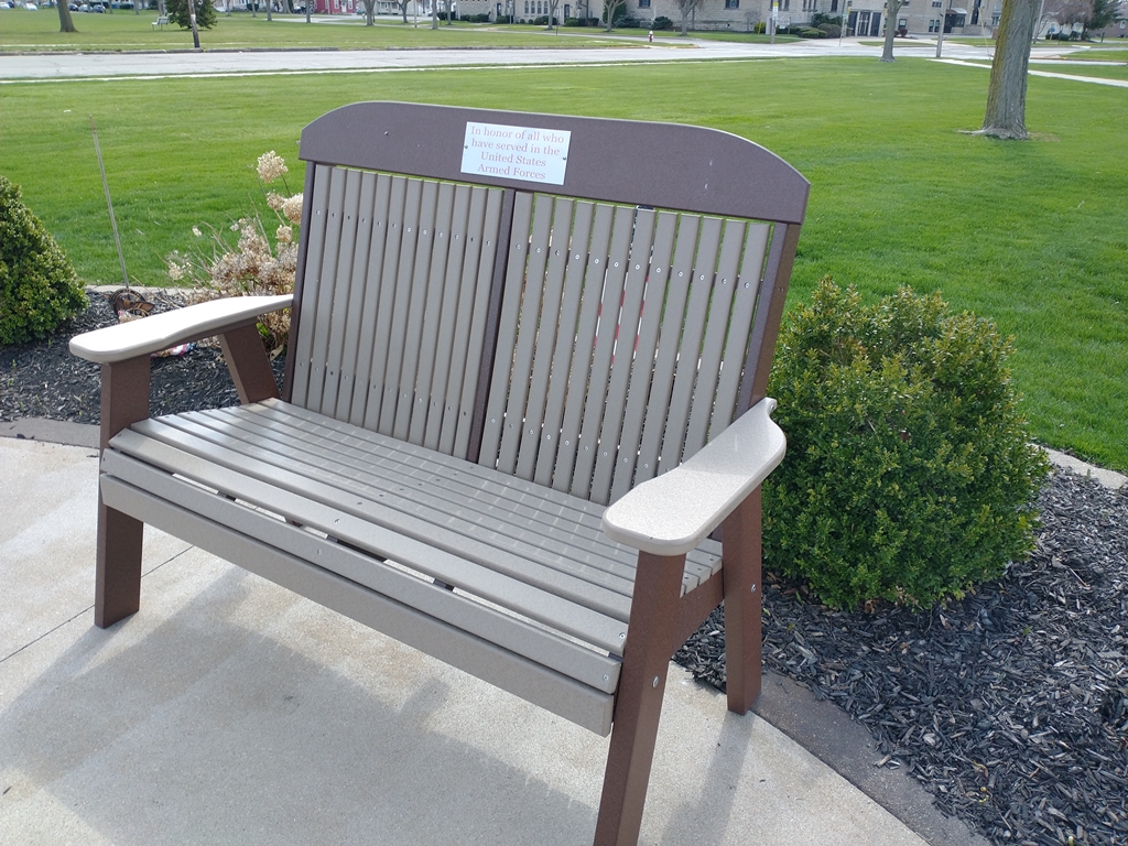 UNITED STATES ARMED FORCES VETERANS MEMORIAL BENCH