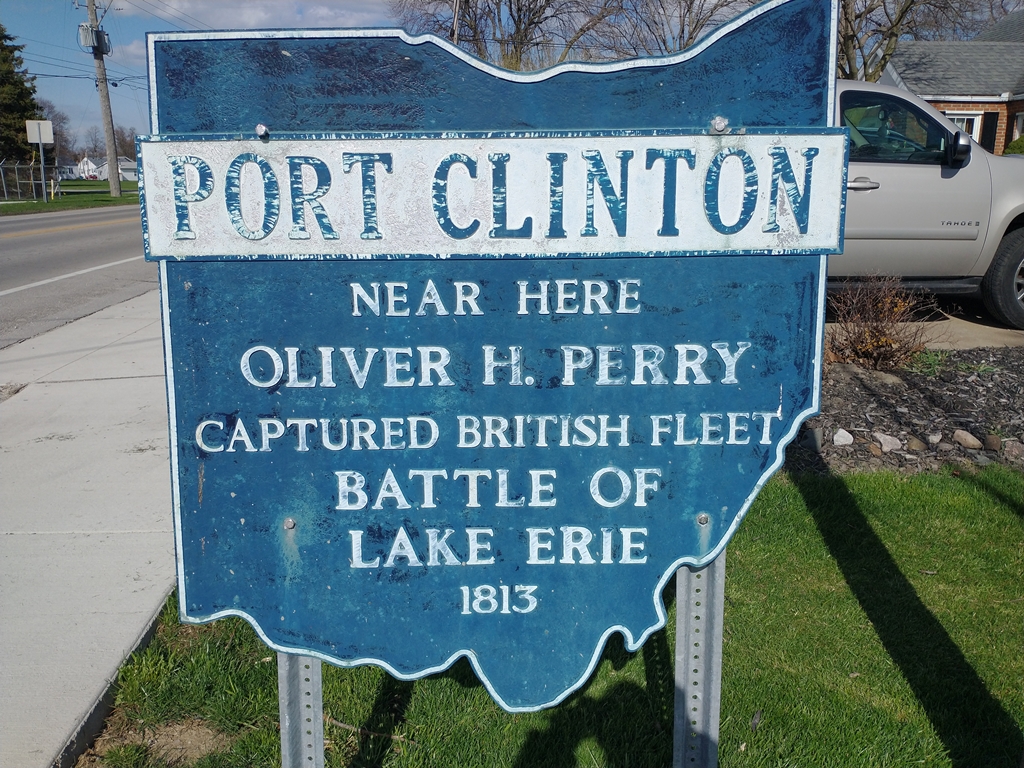 PORT CLINTON BATTLE OF LAKE ERIE MEMORIAL MARKER