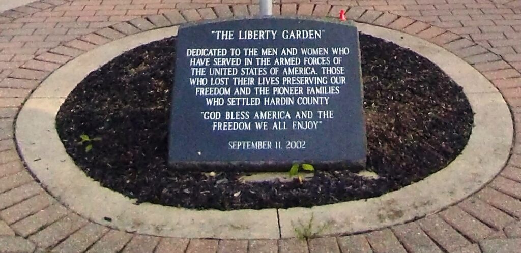 HARDIN COUNTY “THE LIBERTY GARDEN” MEMORIAL STONE