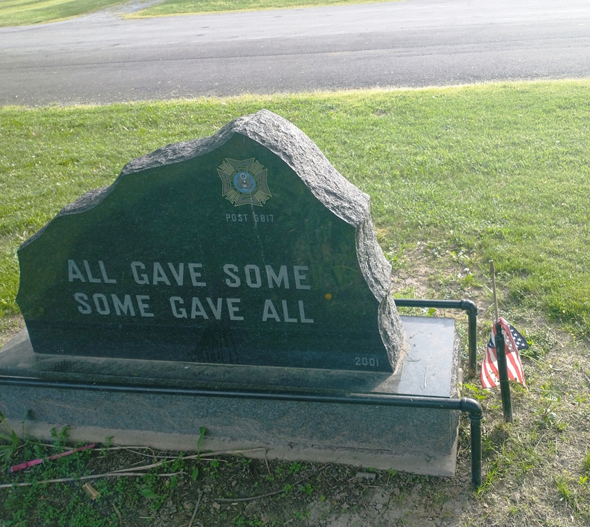 MOUNT VICTORY VETERANS MEMORIAL BACK