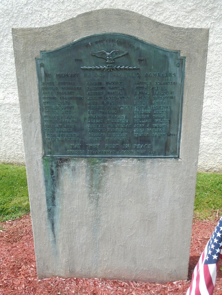 AMERICAN LEGION POST 815 WORLD WAR II MEMORIAL