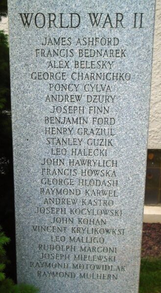 WILKES-BARRE TWP. WAR MEMORIAL STONE B