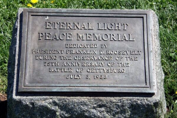 ETERNAL LIGHT PEACE MEMORIAL PLAQUE