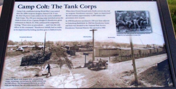 CAMP COLT: THE TANK CORPS MEMORIAL PLAQUE
