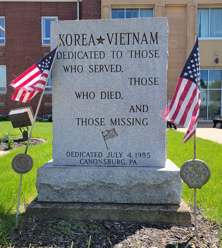CANONSBURG KOREA VIETNAM WAR MEMORIAL