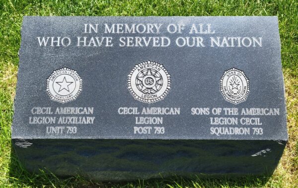 NATIONAL CEMETERY OF THE ALLEGHENIES ALL WHO SERVED MEMORIAL TABLET