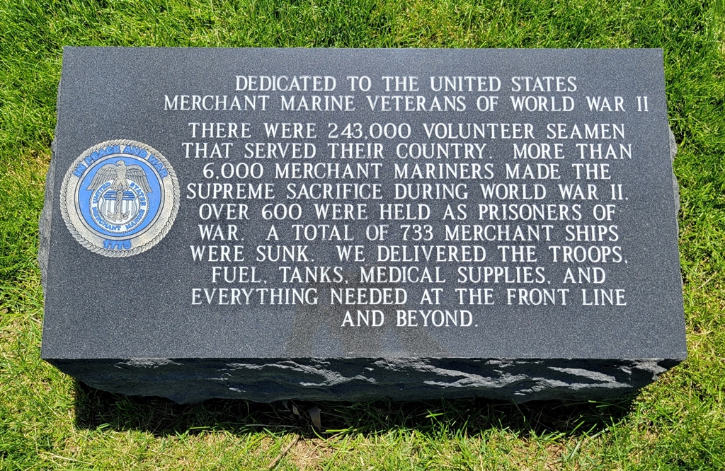 NATIONAL CEMETERY OF THE ALLEGHENIES MERCHANT MARINE VETERANS MEMORIAL TABLET