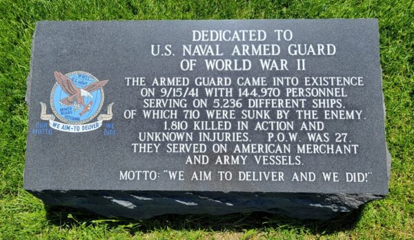 NATIONAL CEMETERY OF THE ALLEGHENIES U.S. NAVAL ARMED GUARD MEMORIAL TABLET