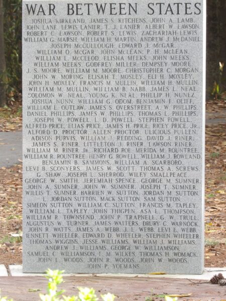 SWAINSBORO WAR VETERANS MEMORIAL STONE C