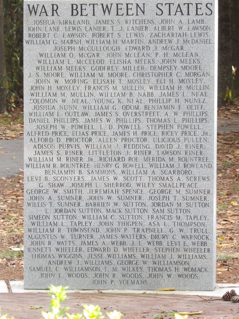 SWAINSBORO WAR VETERANS MEMORIAL STONE C