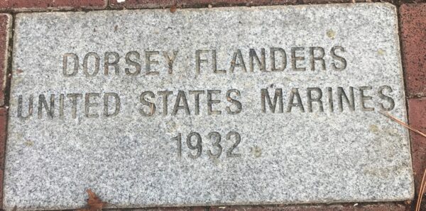 DORSEY FLANDERS MEMORIAL TABLET