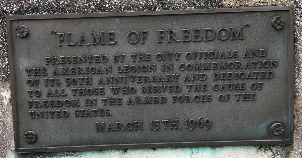 “FLAME OF FREEDOM” MEMORIAL PLAQUE