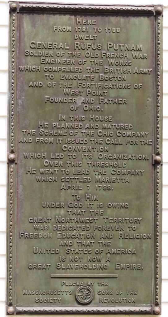 GENERAL RUFUS PUTNAM REVOLUTIONARY WAR