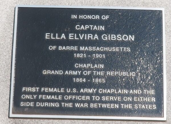 CAPTAIN ELVIRA GIBSON WAR MEMORIAL PLAQUE