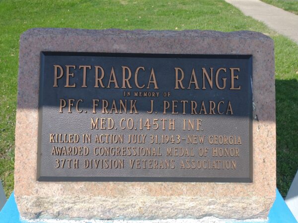 PETRARCA RANGE WAR MEMORIAL PLAQUE A