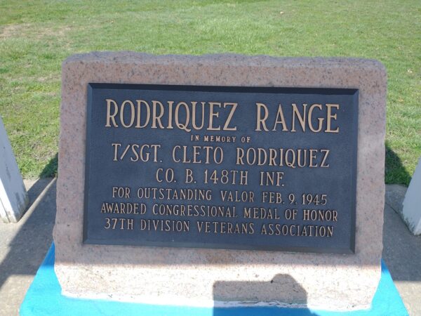 RODRIGUEZ RANGE WAR MEMORIAL PLAQUE A