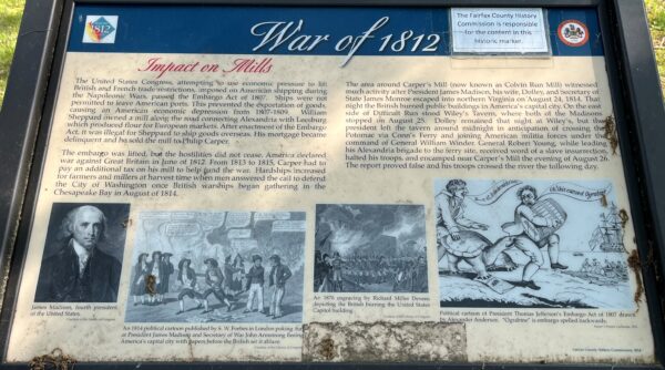 WAR OF 1812 IMPACT ON MILLS MEMORIAL PANEL