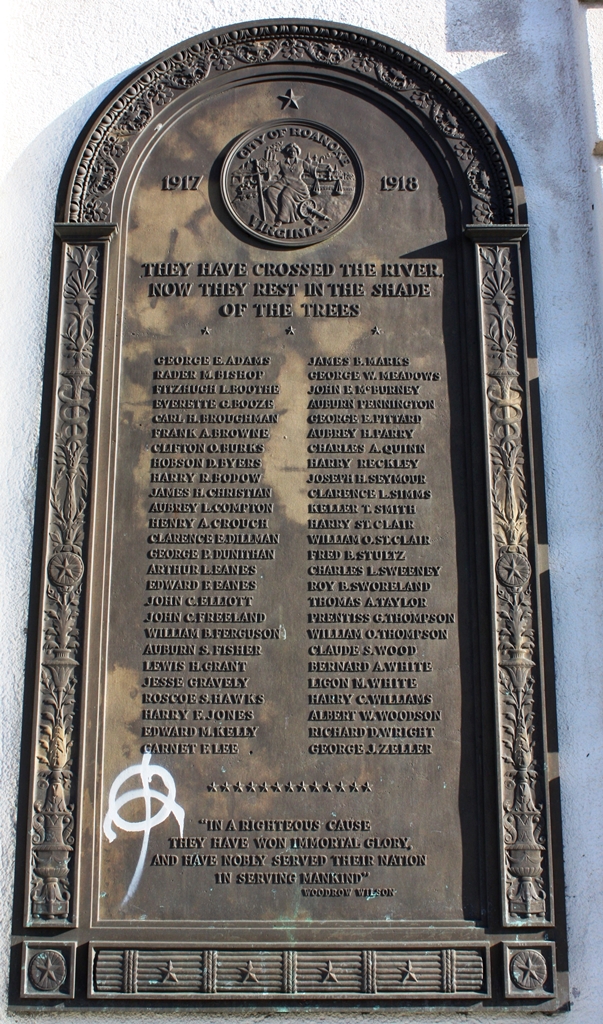 ROANOKE MEMORIAL BRIDGE PLAQUE B