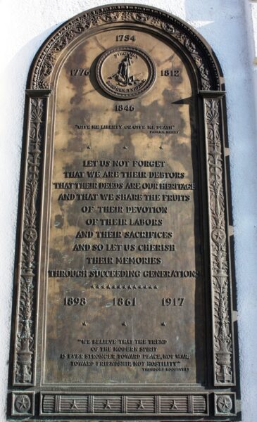ROANOKE MEMORIAL BRIDGE PLAQUE A