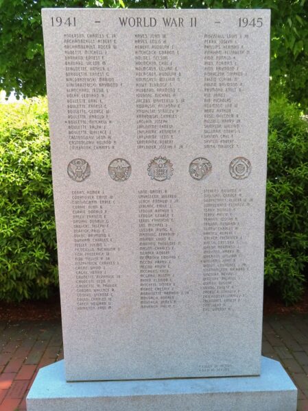 EAST BROOKFIELD WORLD WAR II MEMORIAL
