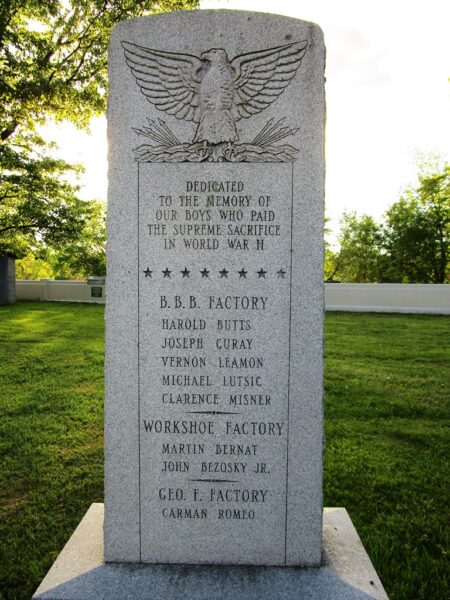 B.B.B. FACTORY SUPREME SACRIFICE WORLD WAR II MEMORIAL