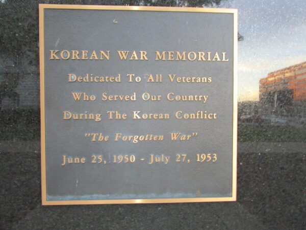 BINGHAMTON KOREAN WAR MEMORIAL PLAQUE A