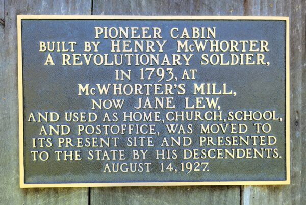 HENRY MCWORTER REVOLUTIONARY SOLDIER MEMORIAL PLAQUE