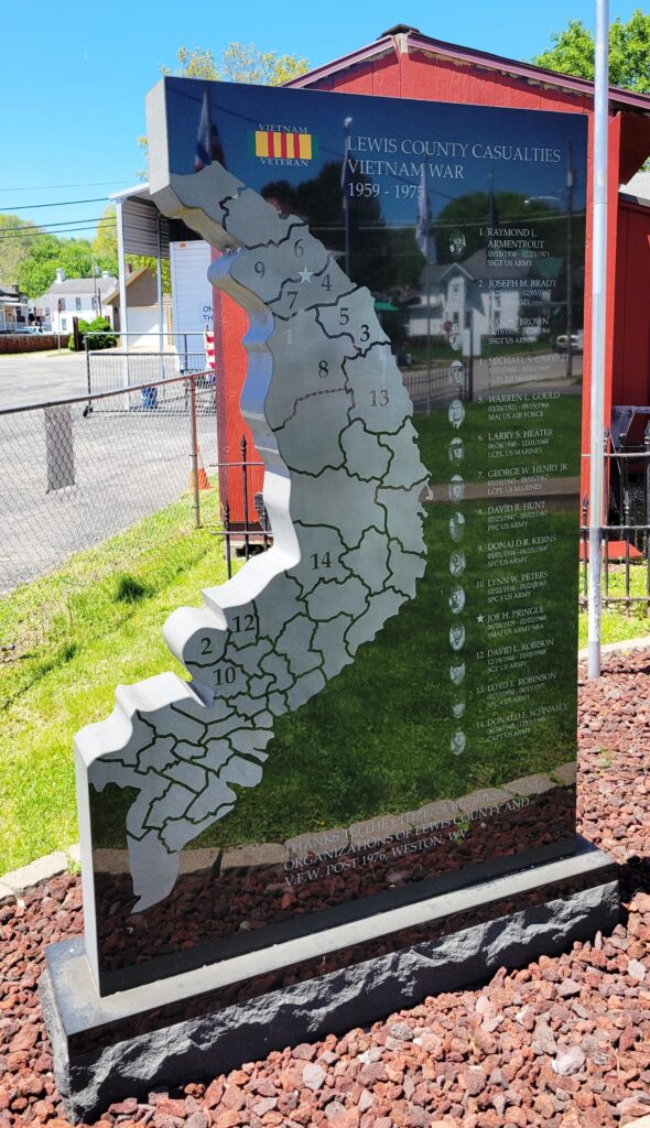 LEWIS COUNTY CASUALTIES VIETNAM WAR MEMORIAL