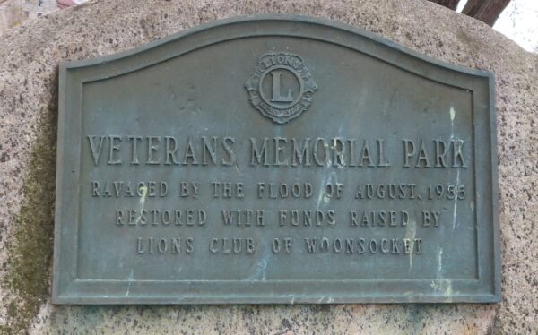 LIONS CLUB OF WOONSOCKET VETERANS MEMORIAL PARK PLAQUE