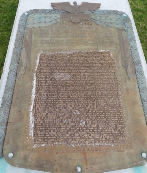 AMERICAN LEGION POST 85 WAR MEMORIAL PLAQUE J