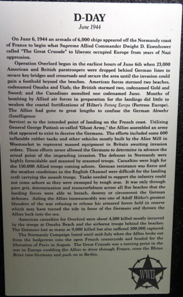 AMERICAN LEGION POST 85 WAR MEMORIAL PLAQUE C