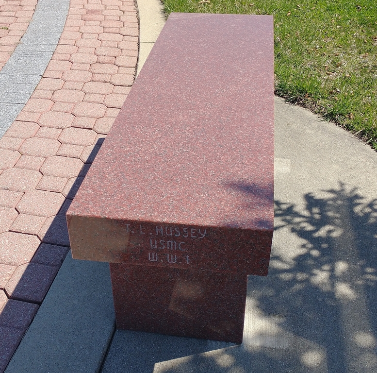 OAK HARBOR VETERANS MEMORIAL BENCH SIDE C