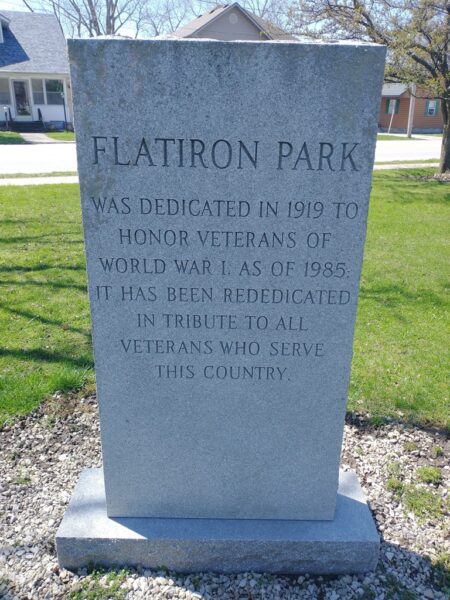 FLATIRON PARK WAR MEMORIAL STONE