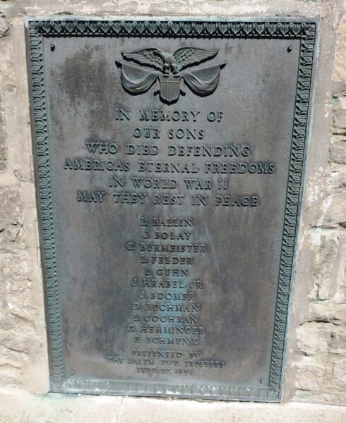 OAK HARBOR WAR VETERANS MEMORIAL PLAQUE B