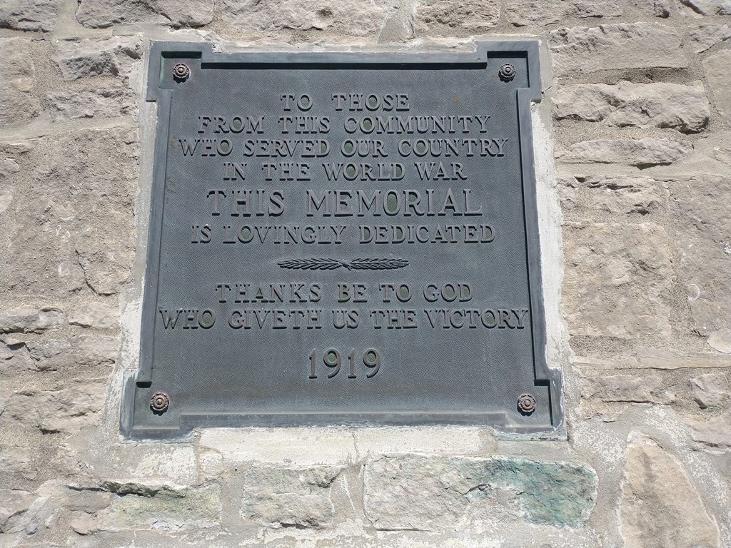 OAK HARBOR WAR VETERANS MEMORIAL PLAQUE A