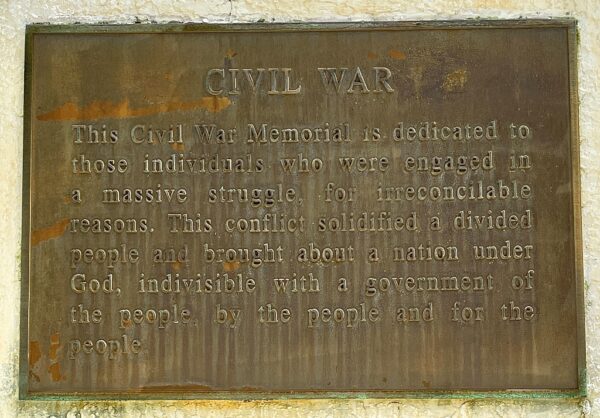 CIVIL WAR VETERANS BURIED AT MELBOURNE MEMORIAL PLAQUE