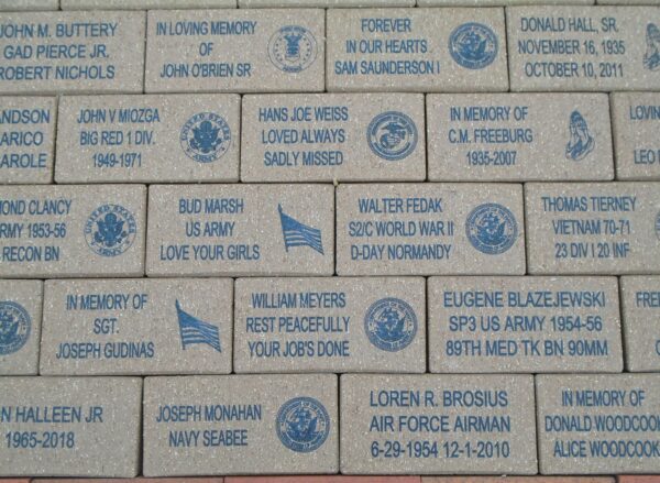 TOWN OF NIAGARA VETERANS MEMORIAL BRICKS