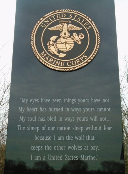 TOWN OF NIAGARA VETERANS MEMORIAL STONE C