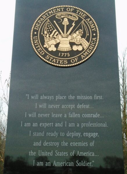 TOWN OF NIAGARA VETERANS MEMORIAL STONE A