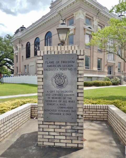 FLAME OF FREEDOM AMERICAN LEGION VALDOSTA POST NO. 13 MEMORIAL