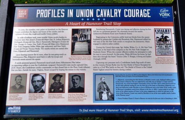 PROFILES IN UNION CAVALRY COURAGE WAR MEMORIAL PANEL
