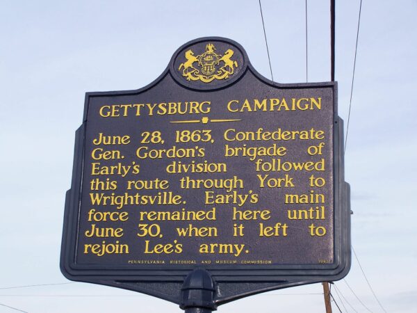 GETTYSBURG CAMPAIGN WAR MEMORIAL MARKER XXII