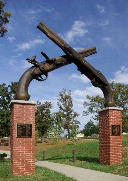 MILITARY POLICE REGIMENTAL WALKWAY ENTRANCE
